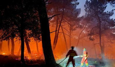 El incendio en Lozoyuela, estabilizado