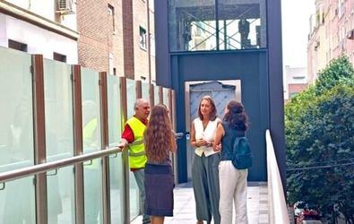 Un ascensor para mejorar accesibilidad, en Salamanca