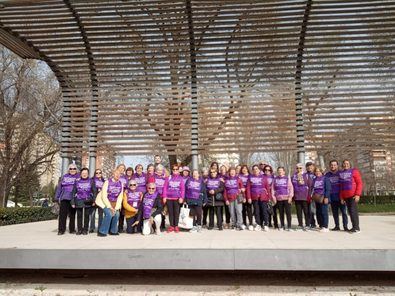 Una marcha por el 8M, en Fuencarral-El Pardo