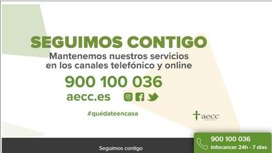 La AECC, al teléfono para resolver dudas