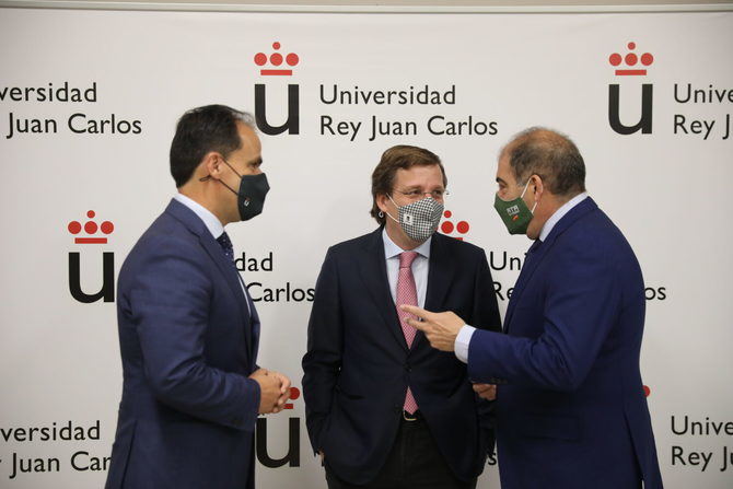 José Luis Martínez-Almeida, durante la inauguración del curso de verano ‘El futuro de los autónomos y emprendedores en la era Post-COVID’ en la Universidad Rey Juan Carlos.