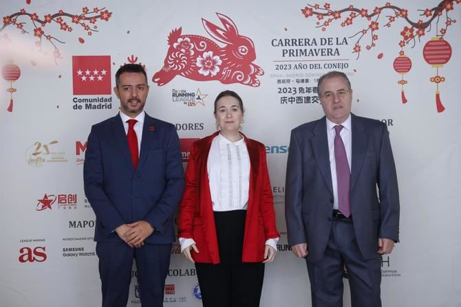 La consejera de Cultura, Turismo y Deporte de la Comunidad de Madrid, Marta Rivera de la Cruz, ha participado este lunes en el acto de presentación de la Carrera de la Primavera 2023, con la que se conmemora el año nuevo chino que comienza el 22 de enero. 