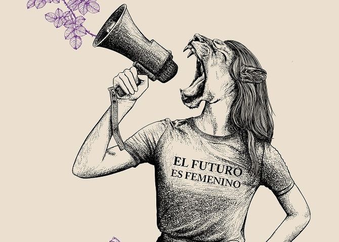 La muestra Ilustraciones para el 8M reúne 32 carteles originales, representativos del talento creativo y de los distintos estilos en el mundo de la ilustración que se han centrado al servicio de la causa de las mujeres y de su papel social.