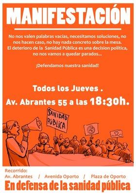 La manifestación se ha organizado a partir de las 18.30 horas, frente al centro ubicado en la avenida de Abrantes, 55, y recorrerá las calles del barrio hasta llegar a la plaza de Oporto.