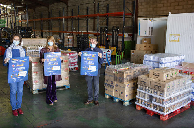 Los fondos de toda la recaudación de la campaña irán íntegramente destinados a la compra por parte de cada Banco de Alimentos de los alimentos más necesarios.