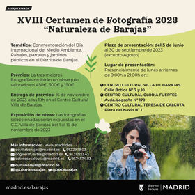 Una selección de las mejores fotografías se expondrá en el Centro Cultural Villa de Barajas, del 1 al 19 de noviembre.