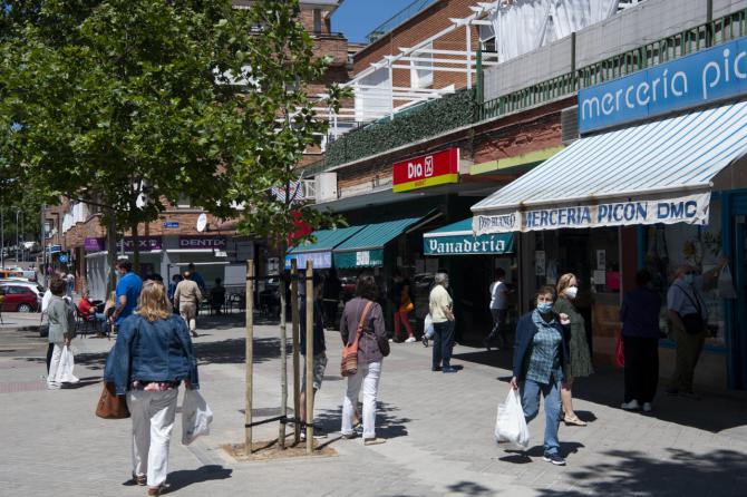 La Carretera de Canillas, una de las vías más comerciales de Hortaleza.