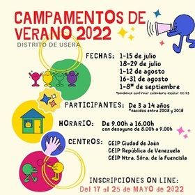 Últimos días para la preinscripción en los Campamentos Urbanos de Verano del distrito de Usera