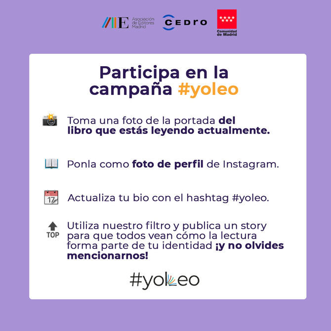 Los editores de Madrid ponen en marcha la campaña #YOLEO con motivo del Día del Libro