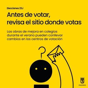 Se envían más de 77.000 comunicaciones a los domicilios afectados por cambio de local electoral