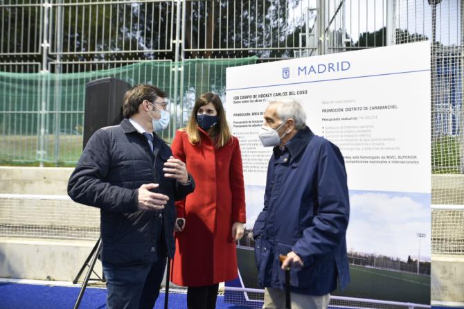 El nuevo Campo de Hockey Municipal Carlos del Coso de Carabanchel podrá acoger competiciones oficiales