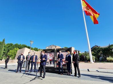 Caravaca de la Cruz, en la plaza de Colón