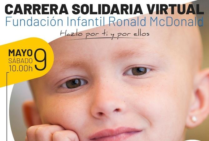 Esta original Carrera Solidaria Virtual permitirá a los participantes, a través de Facebook, comprar un dorsal y poder reunirse de forma virtual el día 9 de mayo, a las 10.00 horas, para correr, caminar, montar en bici o subir escaleras, ya sea en casa o al aire libre.