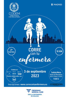 'Corre con tu enfermera' rendirá homenaje a la profesión el 3 de septiembre y recaudará fondos para Banco de Alimentos