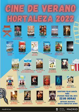 Regresa el cine de verano a Hortaleza, con proyecciones para toda la familia