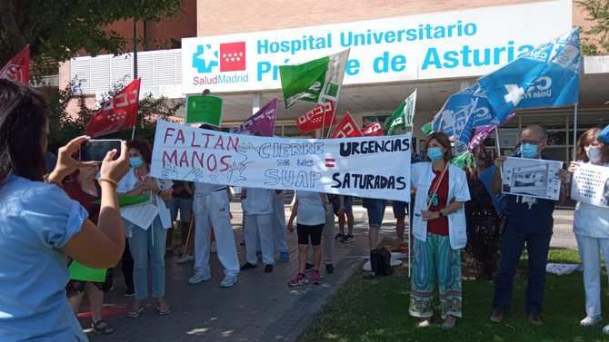 En Madrid, CCOO pide la incorporación de 3.100 profesionales, cinco camas de hospitalización por cada 1.000 habitantes o la reapertura de Servicios de Urgencias de Atención Primaria.