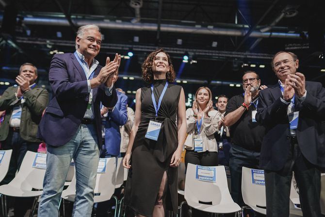 Isabel Díaz Ayuso, ha sido elegida este viernes presidenta del PP de Madrid con el 99,12% de los votos de los compromisarios, en el 17º Congreso Extraordinario del partido que se celebra en Ifema.