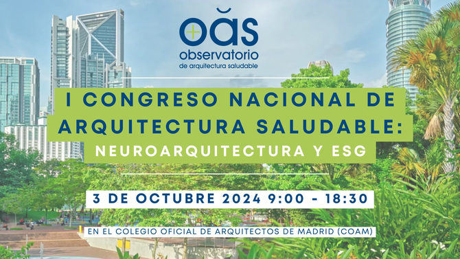 Organizado por el Observatorio de Arquitectura Saludable y el Colegio de Arquitectos de Madrid, el congreso reúne a destacados expertos, arquitectos, investigadores y profesionales del sector para compartir conocimientos, experiencias y visiones sobre cómo la arquitectura puede contribuir a una vida más saludable y equilibrada.