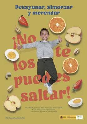 Esta campaña se realiza para concienciar y formar al conjunto de la sociedad y, en particular, a las familias con niñas y niños en edad escolar y a la población infanto-juvenil, sobre la importancia de realizar desayunos, almuerzos de media mañana y meriendas saludables y sostenibles.