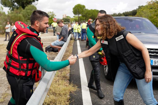 Díaz Ayuso pedirá la declaración de zona catastrófica para los municipios del suroeste afectados por la DANA