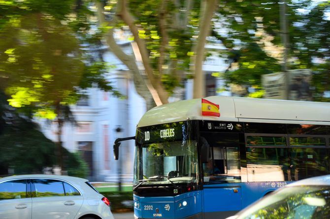 La Empresa Municipal de Transportes de Madrid (EMT Madrid) se suma este lunes al homenaje que la ciudad rinde a la selección española masculina de fútbol tras su victoria en la Eurocopa celebrada en Alemania.