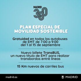 Llega el nuevo billete TransBUS y los viajes gratis en autobús de la EMT en hora punta de la mañana