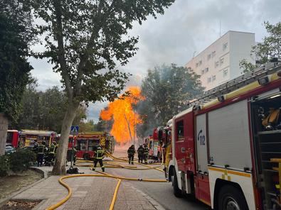 Controlado el incendio de Ciudad Universitaria