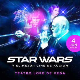 El domingo 4 de junio, a las 12.00 horas. llega 'Star Wars' y el mejor Cine de Acción en el Teatro Lope de Vega, con la Royal Film Concert Orchestra, con las mejores obras del gran John Williams y los más prestigiosos compositores de cine.