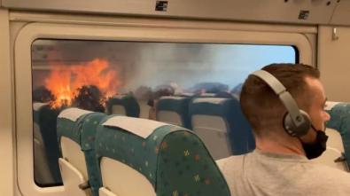 Sin trenes a Galicia, por los incendios