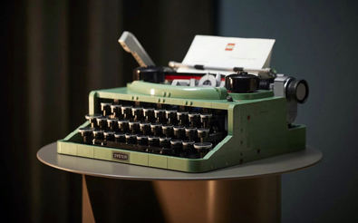 La máquina de escribir 'retro' de Lego