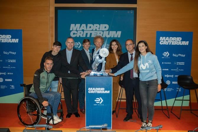 En Madrid Criterium 2023 participan destacadas figuras internacionales, como el campeón del mundo, Mathieu Van der Poel, y los nacionales Juan Ayuso, Marc Soler, Juanpe López y Oier Lazkano, entre otros.