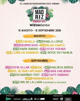 La música sonará este verano en el WiZink Center con el 'Madriz Summer Fest'