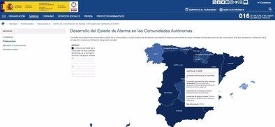 Mapa interactivo, para consultar restricciones