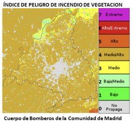 Mapa de riesgo de #IIFF para hoy lunes.