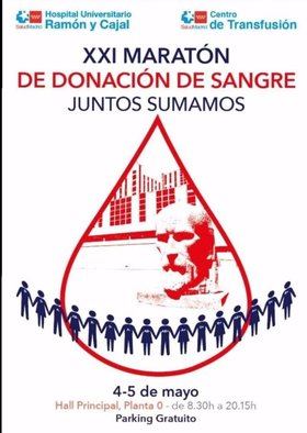 Maratón de donación de sangre en el Hospital Ramon y Cajal.