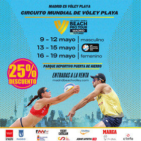 Madrid acoge, desde este jueves, el VW Beach Pro Tour por cuarto año consecutivo, en el Parque Deportivo Puerta de Hierro