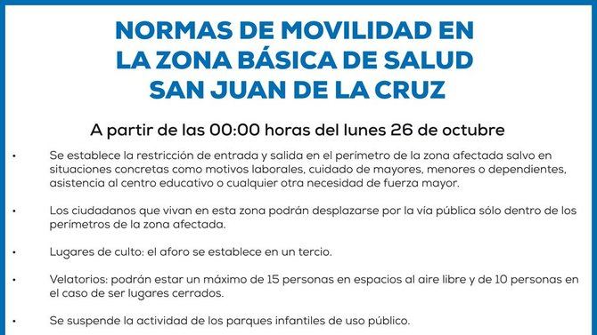 Pozuelo instala carteles informativos y vallados en la zona básica de salud San Juan de la Cruz