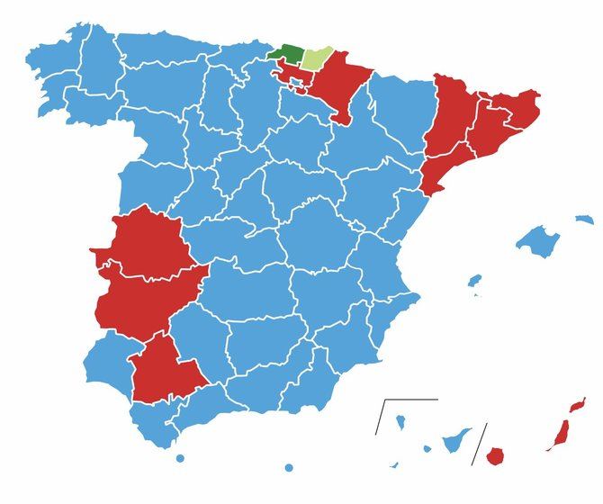 El PP ha logrado 136 escaños (33,04% de los votos), 47 diputados más que los que consiguió el partido en las generales de noviembre de 2019. Por su parte, el PSOE se sitúa como segunda fuerza con 122 escaños (31,70%), dos diputados más que hace cuatro años.