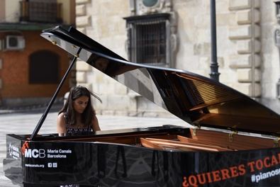 Pianos y música, en el barrio de las Letras