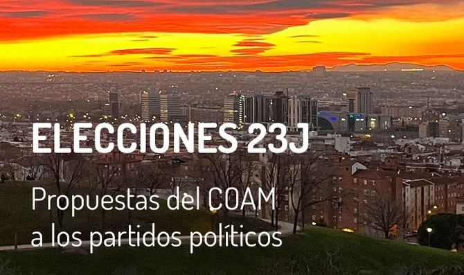 Los arquitectos de Madrid consideran 'primordiales' estas cuestiones, tanto para la profesión como para la sociedad en general y solicitan a los candidatos que se tengan en cuenta en los programas electorales.