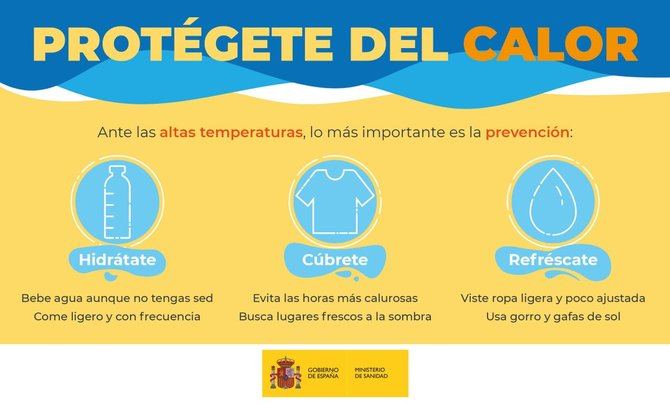 Ante la ola de calor, se recuerda la necesidad de una adecuada hidratación y evitar hacer ejercicio en las horas centrales del día