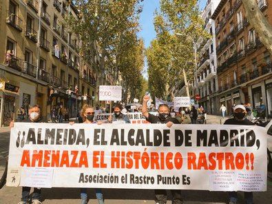 El Rastro, a Méndez Álvaro como protesta