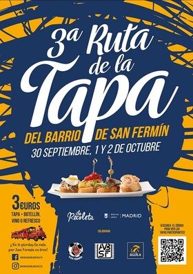 Vuelve la Ruta de la Tapa a San Fermín este fin de semana, con la participación de 18 establecimientos del barrio