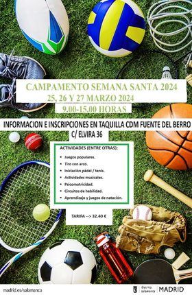 Actividades deportivas y artísticas, en el campamento urbano de Semana Santa del distrito de Salamanca