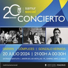 El evento, de acceso gratuito, comenzará a las 21.00 horas y contará con las actuaciones del dúo musical Cómplices, el cantautor Gonzalo Hermida y el grupo Darwin.