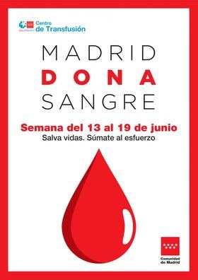 La región de Madrid pone en marcha la Semana de la Donación de Sangre, con el objetivo de lograr 7.000 donaciones