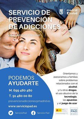 Madrid Salud ya desarrolla el mismo programa ‘Espacio PAD’ en dos distritos más de la ciudad: San Blas-Canillejas y Villaverde.

