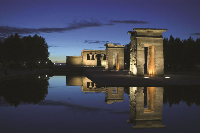 Las rutas por la arquitectura madrileña son otro de los grandes atractivos turísticos de la capital y la región. En la imagen, el Templo de Debod, en el distrito de Moncloa-Aravaca.