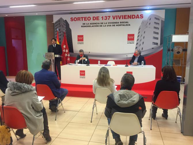 Adjudicadas 137 viviendas sociales en la UVA de Hortaleza, mientras se tramita la licitación de otras 428