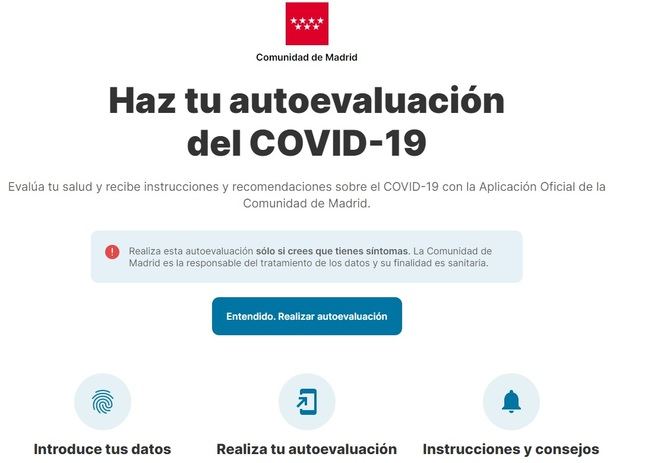 Tanto la página web y como la app permiten a sus usuarios la geolocalización, siempre que activen esta funcionalidad, con el objetivo de organizar mejor los recursos sanitarios.